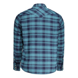 WRANGLER LONG SLEEVE SHIRT MEN BLUE