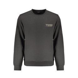 WRANGLER MEN'S BLACK ZIP-UP SWEATSHIRT