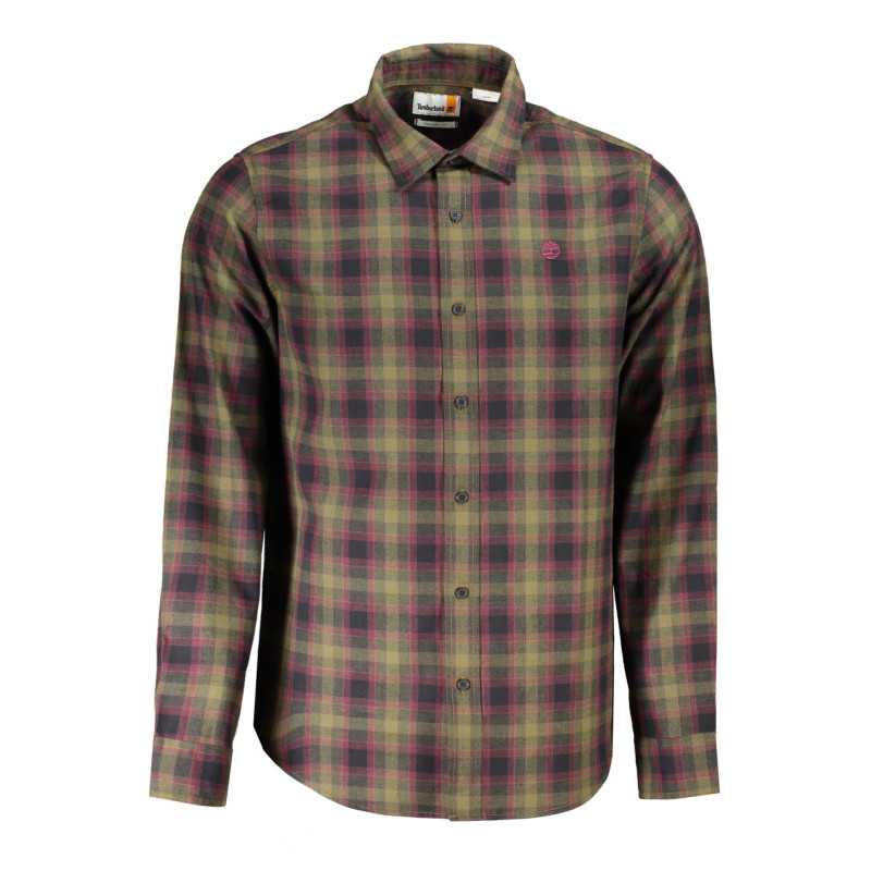 TIMBERLAND CHEMISE À MANCHES LONGUES VERTE POUR HOMMES