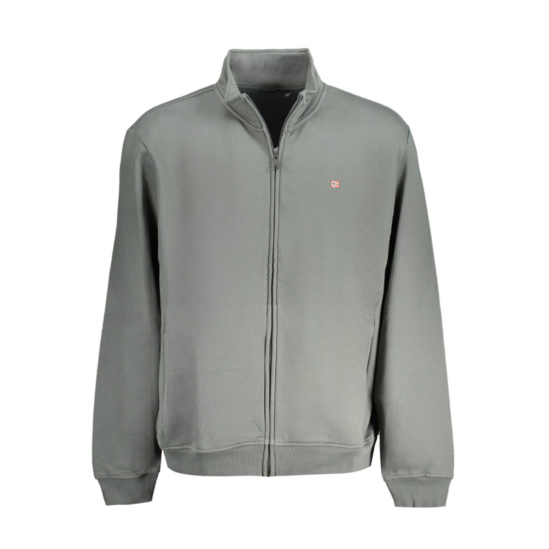 SWEAT-SHIRT ZIPPÉ NAPAPIJRI VERT POUR HOMME