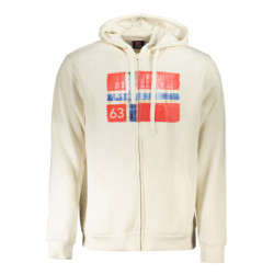 NORVÈGE 1963 SWEAT-SHIRT ZIPPÉ BLANC HOMME