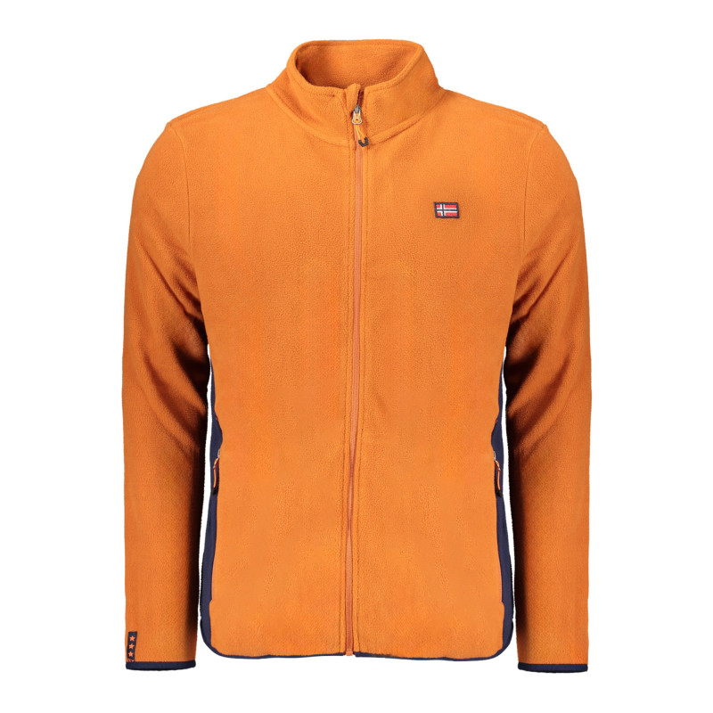 NORVÈGE 1963 SWEAT-SHIRT ZIPPÉ HOMME MARRON