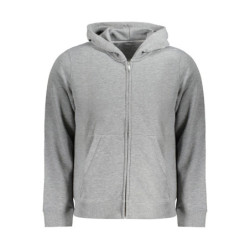 CALVIN KLEIN MEN'S ZIP-UP SWEATSHIRT GREY