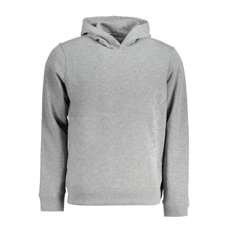 SWEAT-SHIRT SANS FERMETURE ÉCLAIR GRIS CALVIN KLEIN POUR HOMMES