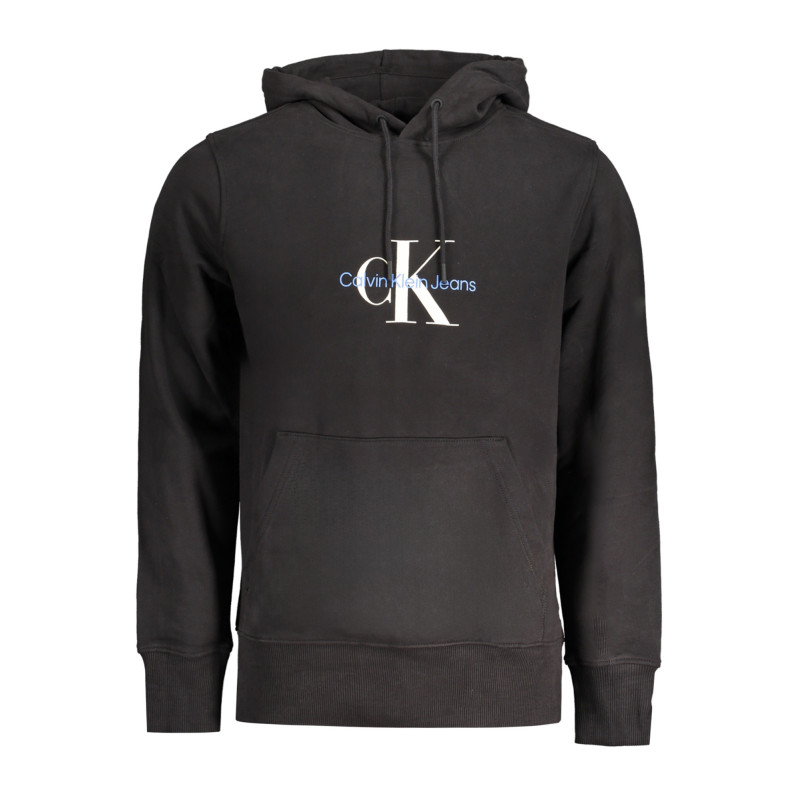 SWEAT-SHIRT SANS FERMETURE ÉCLAIR NOIR CALVIN KLEIN POUR HOMMES