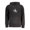 CALVIN KLEIN MEN'S BLACK ZIP-UP SWEATSHIRT