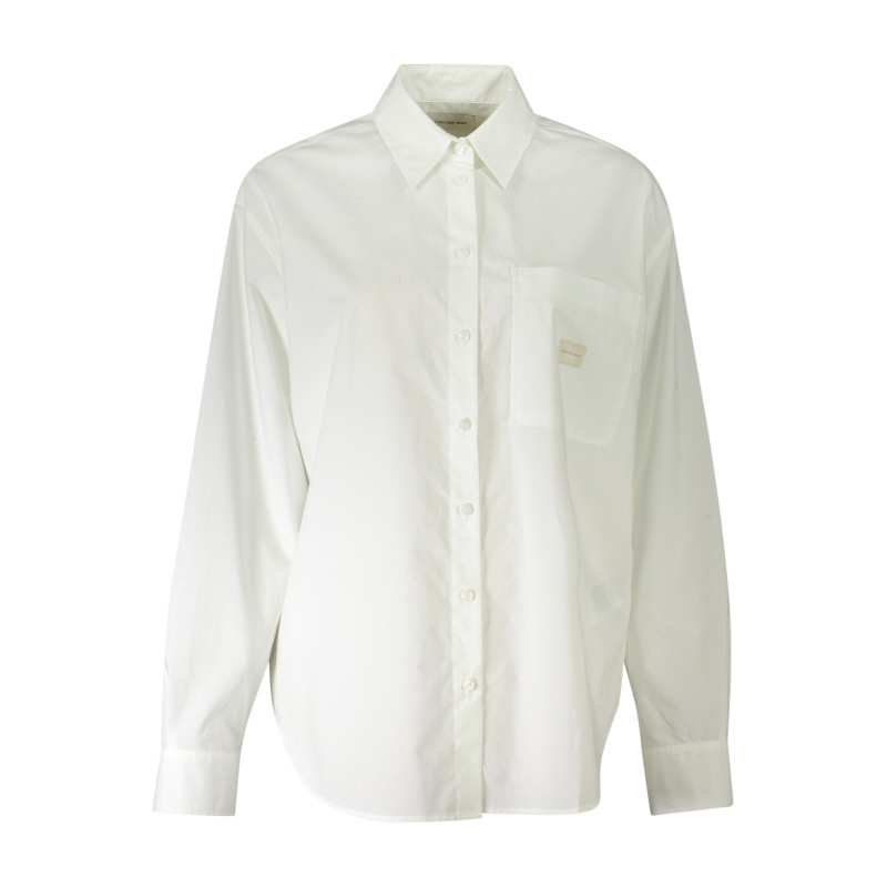 CHEMISE À MANCHES LONGUES CALVIN KLEIN FEMME BLANC