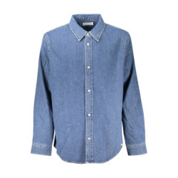 CHEMISE À MANCHES LONGUES CALVIN KLEIN HOMME BLEU