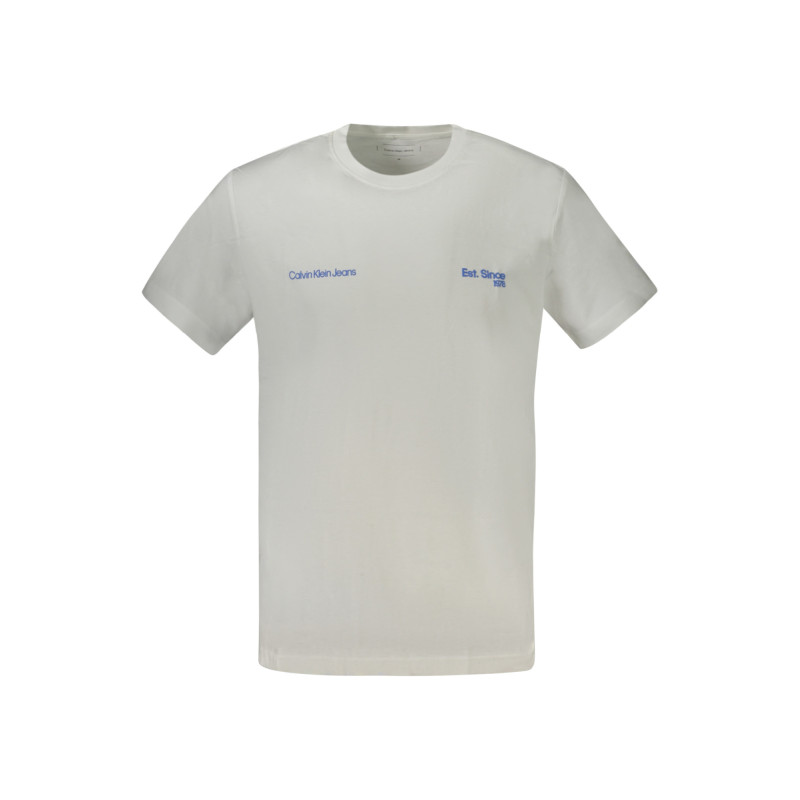 T-SHIRT À MANCHES COURTES POUR HOMMES CALVIN KLEIN BLANC