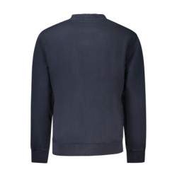 HUGO BOSS MEN'S ZIP-UP SWEATSHIRT BLUE