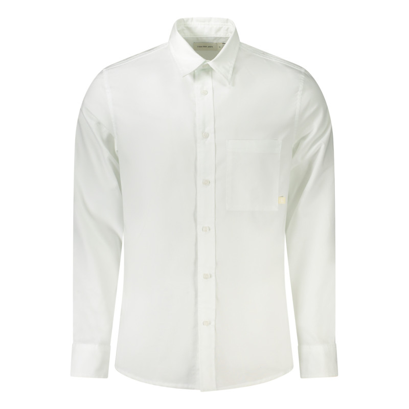 CHEMISE À MANCHES LONGUES CALVIN KLEIN HOMME BLANC