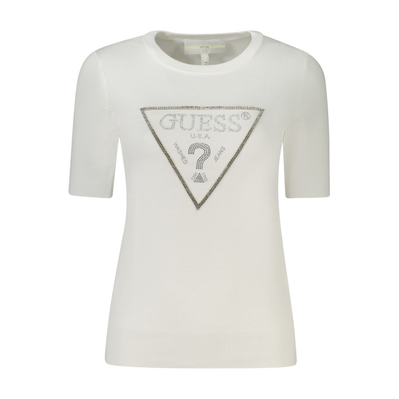 GUESS JEANS WOMEN'S WHITE SWEATER