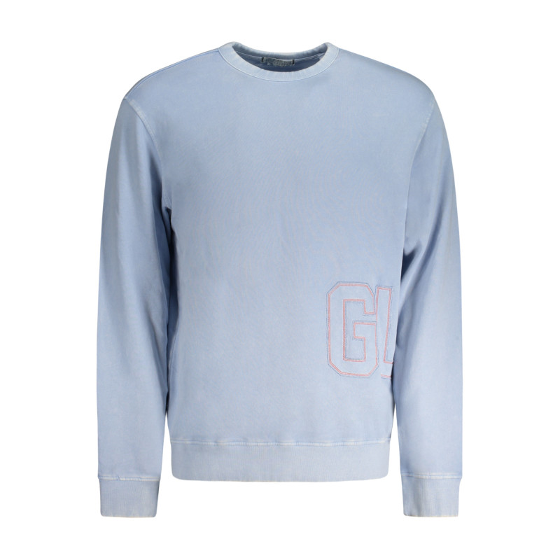 SWEAT-SHIRT GUESS JEANS SANS ZIP HOMME BLEU