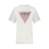 T-SHIRT À MANCHES COURTES GUESS JEANS FEMME BLANC