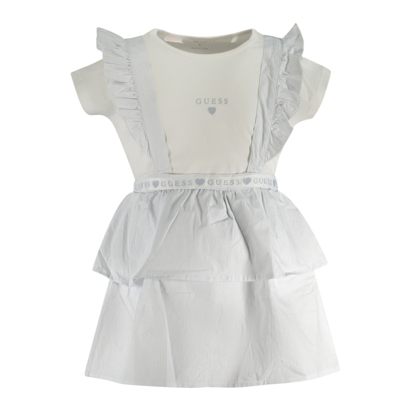 T-SHIRT MANCHES COURTES GUESS JEANS FILLE BLANC