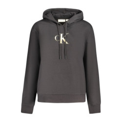 SWEAT-SHIRT CALVIN KLEIN SANS ZIP FEMME NOIR
