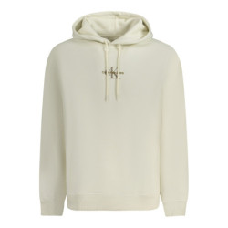 SWEAT-SHIRT ZIPPÉ POUR HOMMES CALVIN KLEIN BLANC