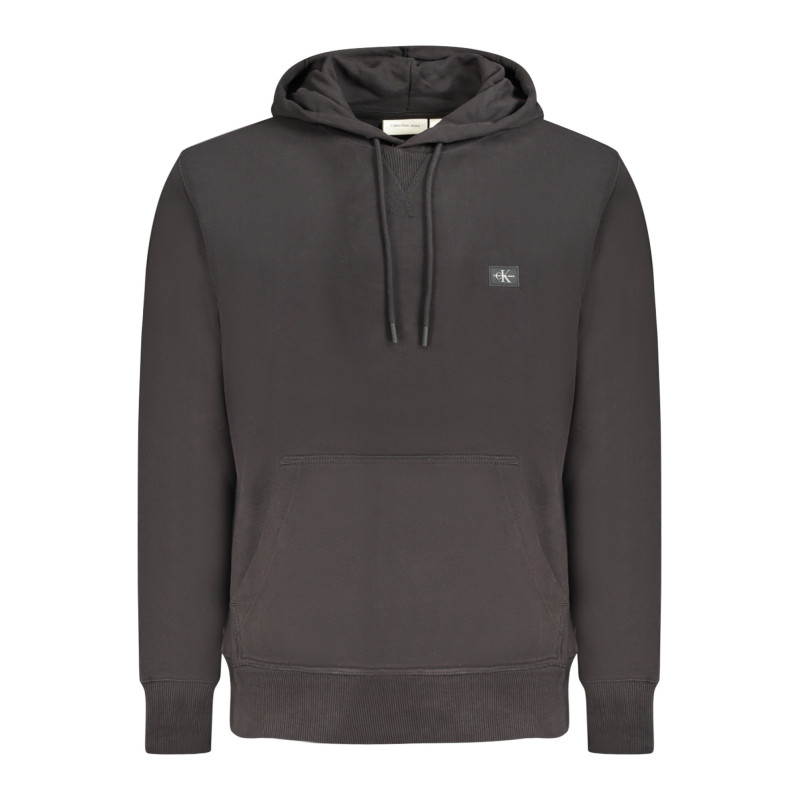 CALVIN KLEIN MEN'S BLACK ZIP-UP SWEATSHIRT