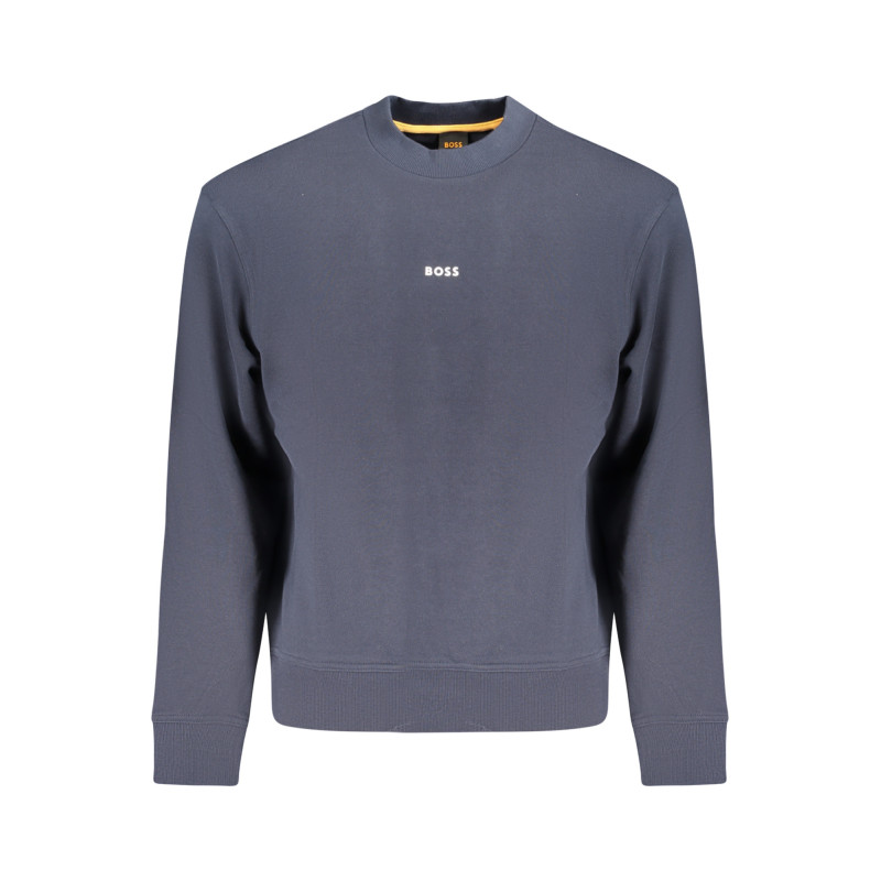 HUGO BOSS MEN'S BLUE ZIP-UP SWEATSHIRT