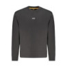 HUGO BOSS MEN'S BLACK ZIP-UP SWEATSHIRT