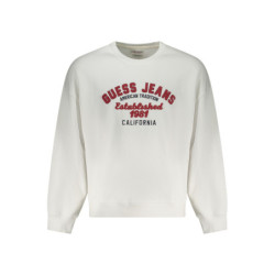 GUESS JEANS SWEATSHIRT WITHOUT ZIP MEN WHITE