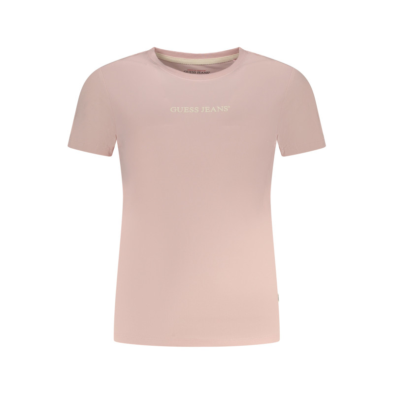 GUESS JEANS WOMEN'S SHORT SLEEVE T-SHIRT PINK