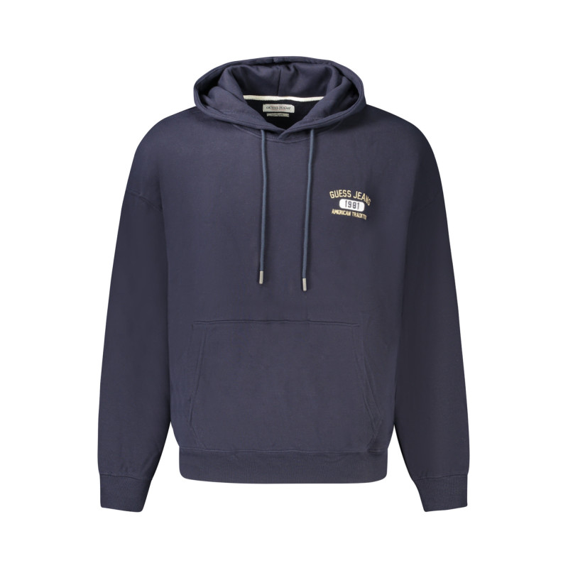 SWEAT-SHIRT GUESS JEANS SANS ZIP HOMME BLEU