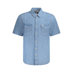 WRANGLER SHORT SLEEVE SHIRT MEN BLUE