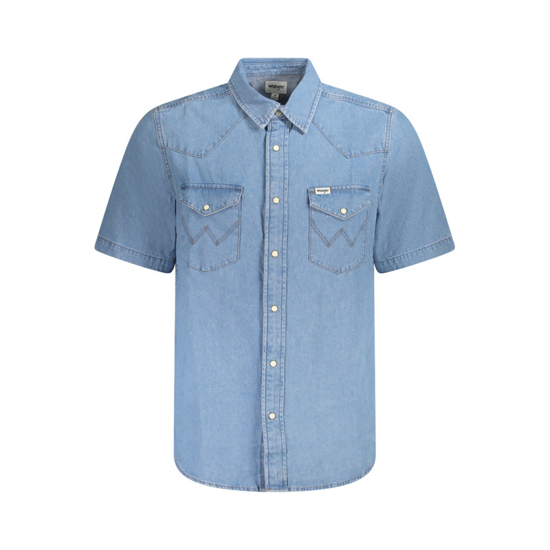 CHEMISE À MANCHES COURTES WRANGLER HOMME BLEU