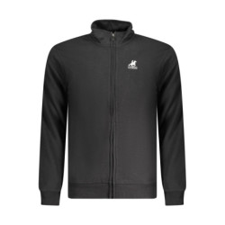 SWEAT-SHIRT NOIR À FERMETURE ÉCLAIR POUR HOMME US GRAND
