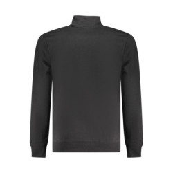 SWEAT-SHIRT NOIR À FERMETURE ÉCLAIR POUR HOMME US GRAND