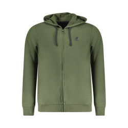 SWEAT-SHIRT VERT À FERMETURE ÉCLAIR POUR HOMME US GRAND