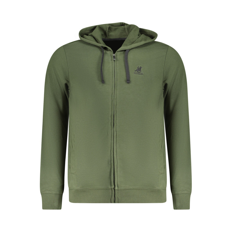 SWEAT-SHIRT VERT À FERMETURE ÉCLAIR POUR HOMME US GRAND