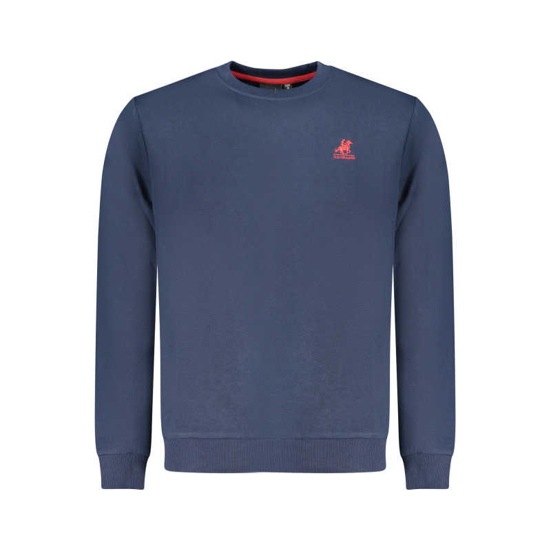 SWEAT-SHIRT BLEU À FERMETURE ÉCLAIR POUR HOMME US GRAND