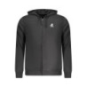 SWEAT-SHIRT NOIR À FERMETURE ÉCLAIR POUR HOMME US GRAND