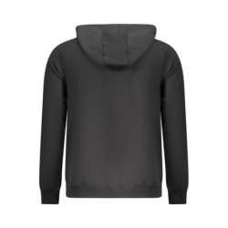SWEAT-SHIRT NOIR À FERMETURE ÉCLAIR POUR HOMME US GRAND