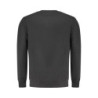 SWEAT-SHIRT NOIR À FERMETURE ÉCLAIR POUR HOMME US GRAND