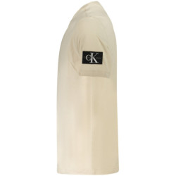 T-SHIRT À MANCHES COURTES CALVIN KLEIN HOMME BEIGE