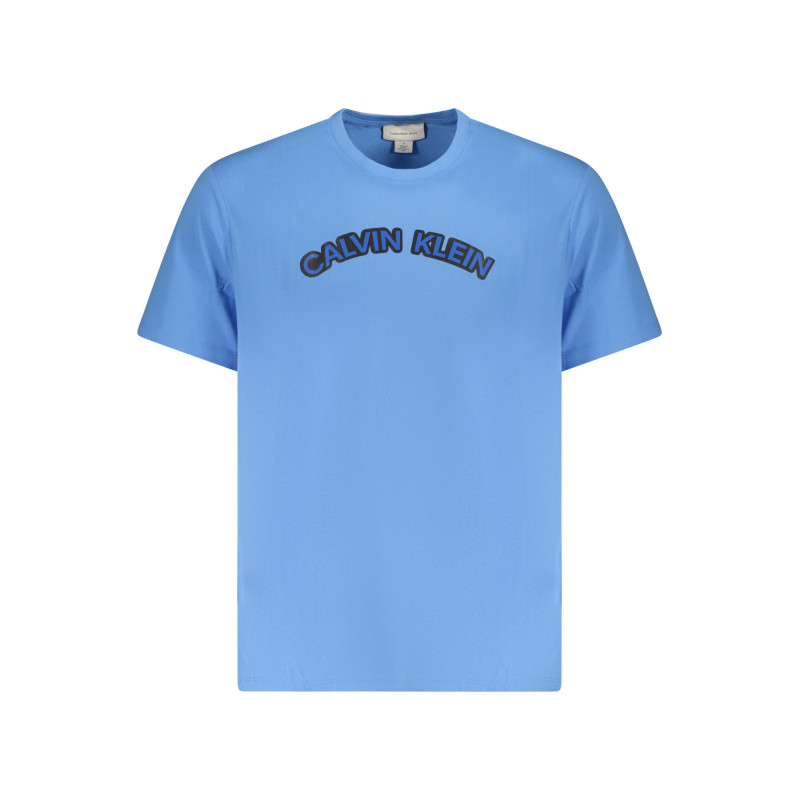 T-SHIRT À MANCHES COURTES POUR HOMMES CALVIN KLEIN BLEU