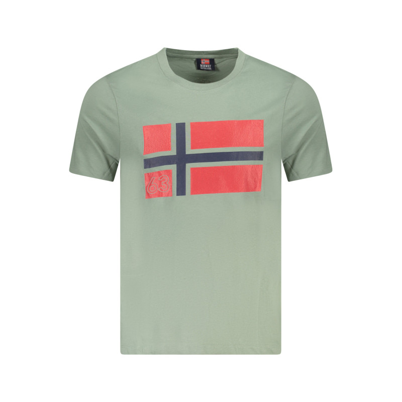 T-SHIRT À MANCHES COURTES POUR HOMME NORVÈGE 1963 VERT