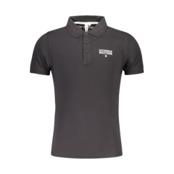 MILITARY ACADEMY BLACK MEN'S SHORT SLEEVE POLO