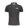 MILITARY ACADEMY BLACK MEN'S SHORT SLEEVE POLO