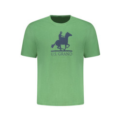 US GRAND MEN'S SHORT-SLEEVED GREEN T-SHIRT