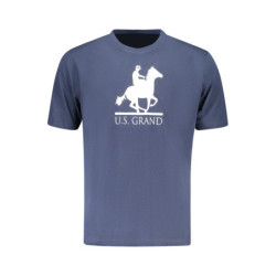 T-shirt à manches courtes bleu pour homme US GRAND