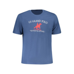 T-shirt à manches courtes bleu pour homme US GRAND