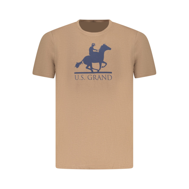 T-shirt à manches courtes pour homme US GRAND, marron