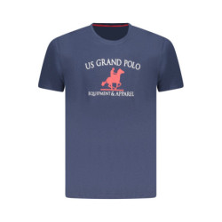 T-shirt à manches courtes bleu pour homme US GRAND