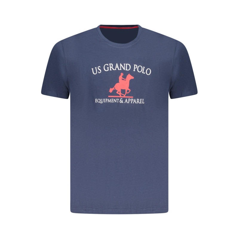 T-shirt à manches courtes bleu pour homme US GRAND