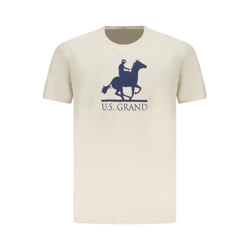 T-shirt beige à manches courtes pour homme US GRAND