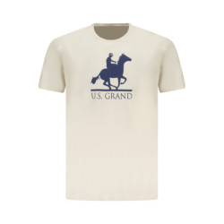 US GRAND MEN'S SHORT-SLEEVE T-SHIRT BEIGE